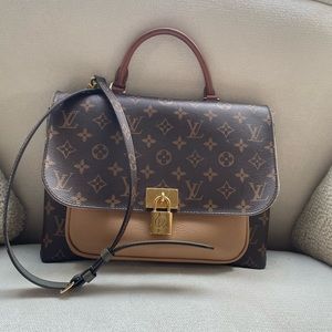 LOUIS VUITTON Marignan monogram handbag canvas with leather